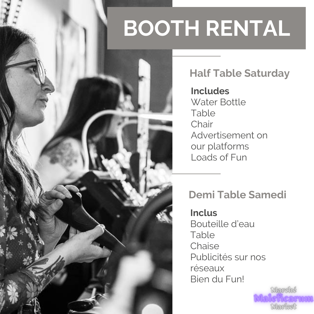 Demi Table Samedi / Half Table Saturday