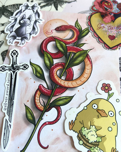 Neon Sword Tattoo